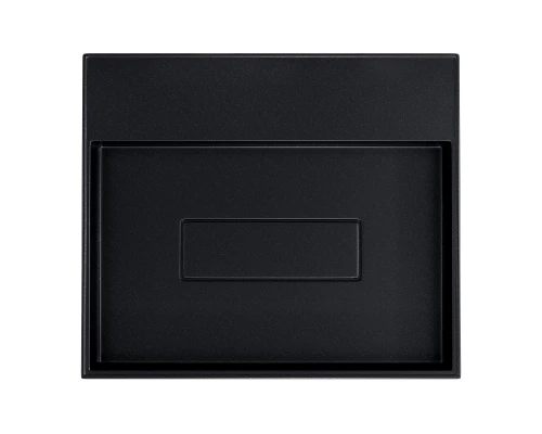 Раковина накладная кварцевая Uperwood Tanos Quartz 50 см, прямоугольная, без отверстия для смесителя, космос