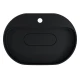 Раковина накладная кварцевая Uperwood Tanos Quartz 55х40х10 см, овальная, черная матовая, уголь