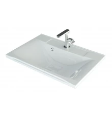 Раковина для ванной полувстраиваемая Uperwood Elen (75 см, с декоративной накладкой, белая)