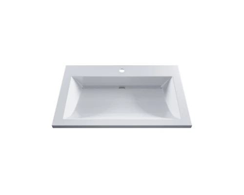 Раковина для ванной полувстраиваемая Uperwood Infinity 70х45х16,4 см, белая глянцевая