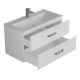 Тумба под раковину для ванной Uperwood Foster (90 см, подвесная, белая)