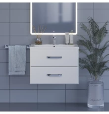 Тумба под раковину для ванной Uperwood Foster (70 см, подвесная, белая)