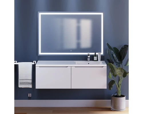 Тумба с раковиной Uperwood Tanos-Cosmos 120 см, подвесная, правая, белый