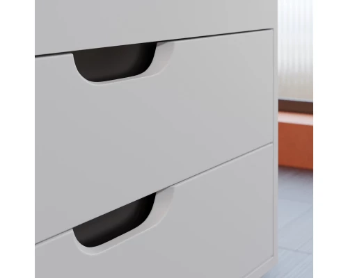 Тумба под раковину для ванной Uperwood Modul (80 см, подвесная, матовая, белая/графит)