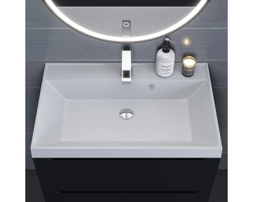 Раковина кварцевая для ванной Uperwood Classic Quartz (70 см, белая матовая, жасмин)