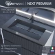 Раковина для ванной Uperwood Next Premium 80 см, серый глянец