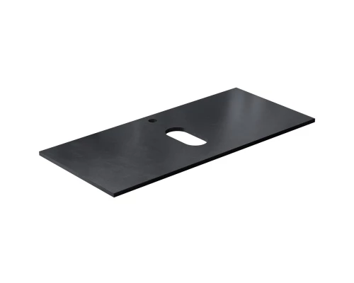 Столешница под раковину для ванной накладная Uperwood Tanos HPL (100 см, пластик, черная)