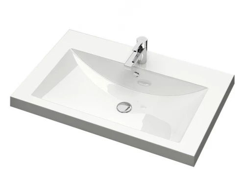 Раковина для ванной полувстраиваемая Uperwood Eva 75 см, белая