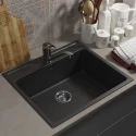 Кухонная мойка из искусственного камня Uperwood UPD-104 (прямоугольная, цвет уголь) Кухонная мойка из искусственного камня Uperwood UPD-104 (прямоугольная, цвет уголь)