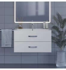 Тумба под раковину для ванной Uperwood Foster (90 см, подвесная, белая)