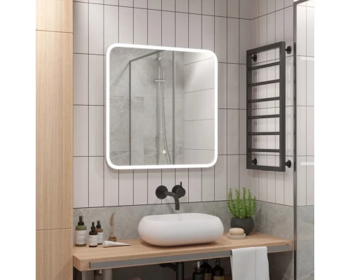 Зеркало для ванной с подсветкой Uperwood Foster (80*80 см, LED подсветка, сенсорный выключатель, антизапотевание)