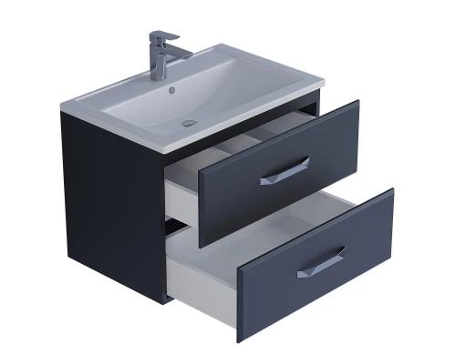 Тумба под раковину для ванной Uperwood Foster (70 см, подвесная, черная)