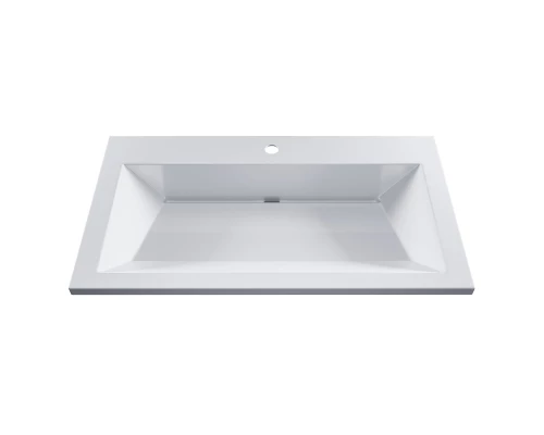 Раковина для ванной Uperwood Olivia 80 см, белая глянцевая