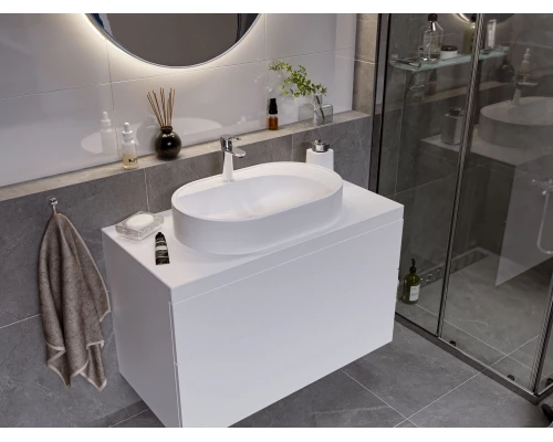 Раковина для ванной накладная Uperwood Luna (60 см, овальная)