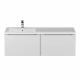Тумба под раковину для ванной комнаты Uperwood Tanos (120 см, подвесная, левая, белая)