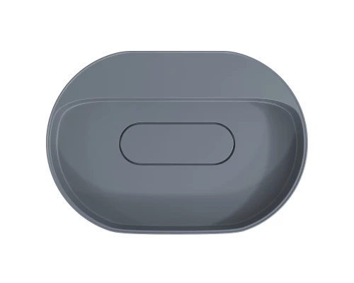 Раковина накладная кварцевая Uperwood Tanos Quartz 55 см, овальная, без отверстия для смесителя, бетон