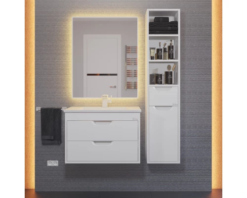 Тумба под раковину для ванной Uperwood Modul (65 см, подвесная, матовая, белая)