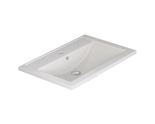 Раковина кварцевая для ванной Uperwood Foster Quartz (70 см, белая матовая, жасмин)