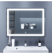 Зеркало для ванной с подсветкой Uperwood Tanos (80*80 см, LED подсветка, сенсорный выключатель, антизапотевание)