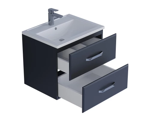 Тумба под раковину для ванной Uperwood Foster (60 см, подвесная, черная)