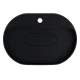 Раковина накладная кварцевая Uperwood Tanos Quartz 55х40х10 см, овальная, черная матовая, космос