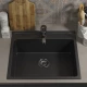 Кухонная мойка из искусственного камня Uperwood UPD-104 (прямоугольная, цвет уголь)