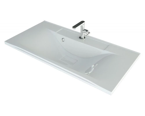 Раковина для ванной полувстраиваемая Uperwood Elen (90 см, с декоративной накладкой, белая)