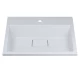 Раковина для ванной полувстраиваемая Uperwood Barsa, 50 см, прямоугольная, белая