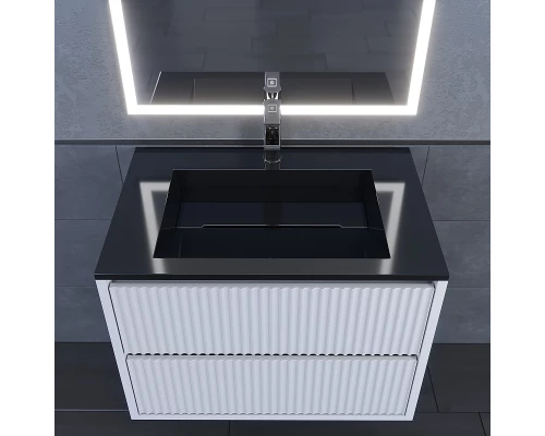 Раковина для ванной Uperwood Next Premium 70х45х13 см, черная глянцевая