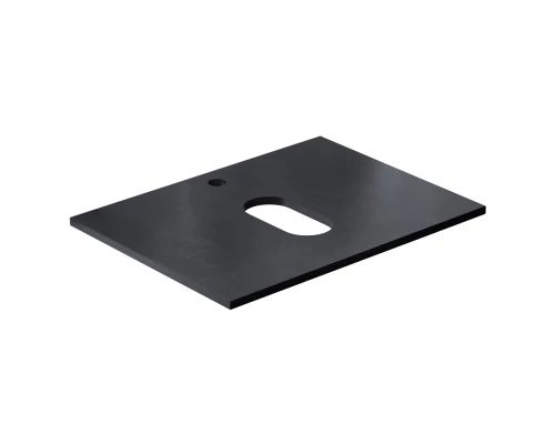 Столешница под раковину для ванной накладная Uperwood Tanos HPL (60 см, пластик, черная)