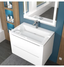 Раковина для ванной Uperwood Olivia 70 см, белая глянцевая