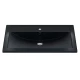Раковина кварцевая для ванной Uperwood Foster Quartz (80 см, черная матовая, уголь)