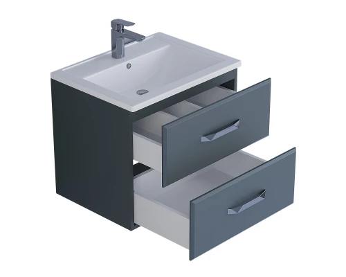 Тумба под раковину для ванной Uperwood Foster (60 см, подвесная, серый графит)