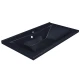Раковина для ванной полувстраиваемая Uperwood Elen (80 см, с декоративной накладкой, черный металл)