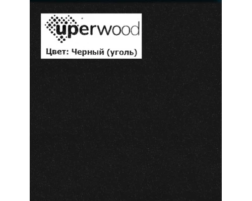Раковина накладная кварцевая Uperwood Tanos Quartz 55х40х10 см, овальная, черная матовая, уголь