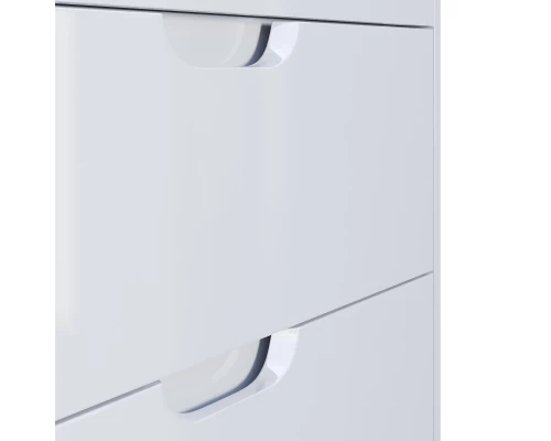 Тумба с раковиной для ванной Uperwood Modul (80 см, подвесная, глянцевая, белая)