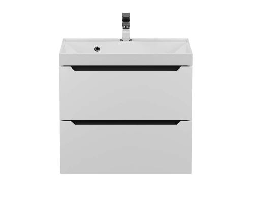 Тумба под раковину для ванной комнаты Uperwood Tanos подвесная (60 см, белая/графит)