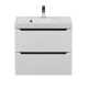 Тумба под раковину для ванной комнаты Uperwood Tanos подвесная (60 см, белая/графит)