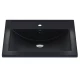 Раковина кварцевая для ванной Uperwood Foster Quartz (60 см, черная матовая, космос)