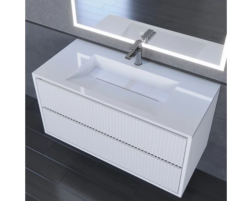 Раковина для ванной Uperwood Next Premium 100х45х13 см, белая глянцевая