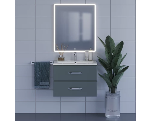 Зеркало для ванной с подсветкой Uperwood Foster (70*80 см, LED подсветка, сенсорный выключатель, антизапотевание)