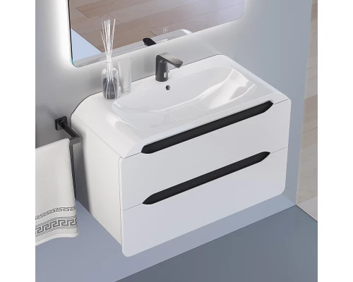 Тумба под раковину для ванной комнаты Uperwood Neo (подвесная, 80 см, белая)
