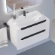 Тумба под раковину для ванной комнаты Uperwood Neo (подвесная, 80 см, белая)
