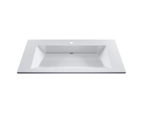 Раковина для ванной Uperwood Olivia 100 см, белая глянцевая