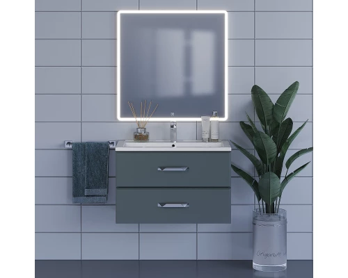 Зеркало для ванной с подсветкой Uperwood Foster (80*80 см, LED подсветка, сенсорный выключатель, антизапотевание)