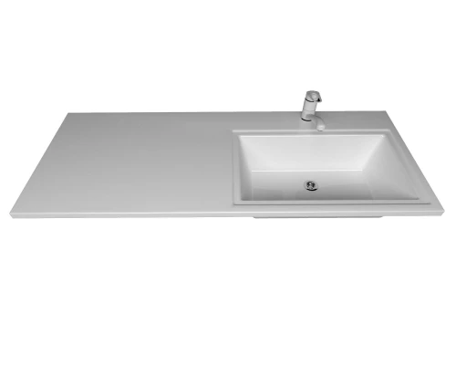 Раковина над стиральной машиной Uperwood Марсал (120 см, правая, белая)