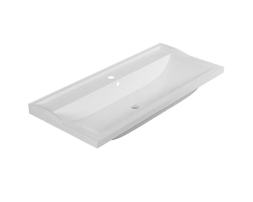 Раковина для ванной полувстраиваемая Uperwood Family (100 см, прямоугольная, белая)