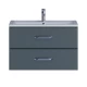 Тумба под раковину для ванной Uperwood Foster (80 см, подвесная, серый графит)
