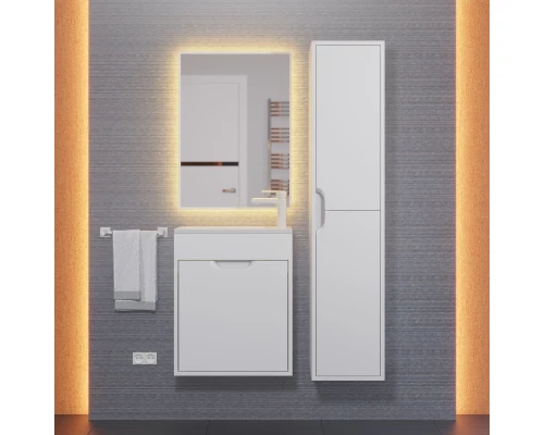 Тумба под раковину для ванной Uperwood Modul (50 см, подвесная, матовая, белая)