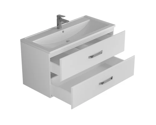 Тумба с раковиной для ванной Uperwood Foster (100 см, подвесная, белая)
